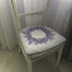 decoupage chair lavender