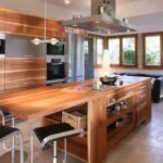 wooden kitchen countertop photo design