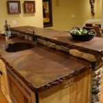 wooden countertop for the kitchen types of design