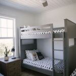 bunk bed brown wooden