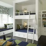 bunk bed with walls