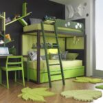 bunk bed green