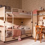 bunk bed pastel