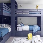 bunk bed blue for 4 people