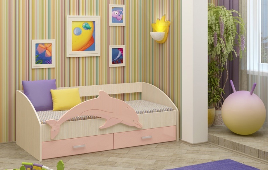 baby bed dolphin photo design