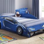 baby car bed blue