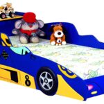 baby car bed with animals