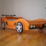 baby car bed orange racing