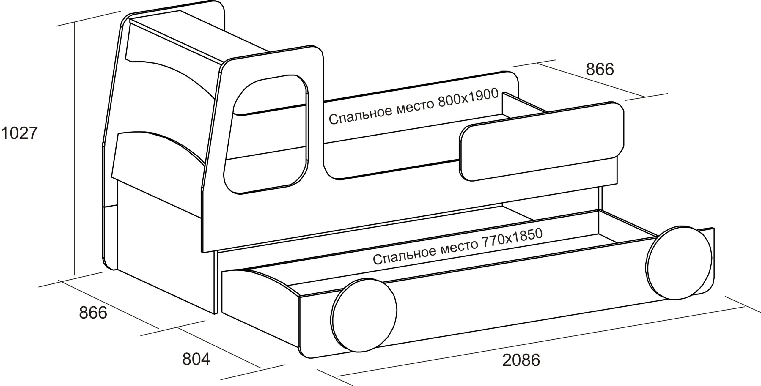 baby bed car diagram