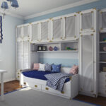 kids marine furniture sofa with wardrobes