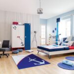 tapis de meubles marins pour enfants avec ancre