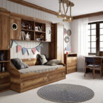 mobilier marin pour enfants avec drapeaux