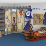 kids marine furniture with blue carpet