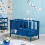 baby bed blue