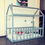 baby bed gray