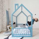 baby bed blue