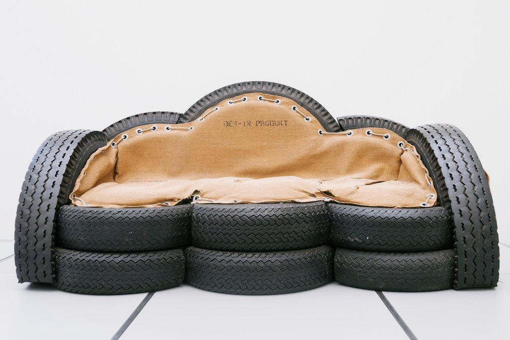 sofa made of tires