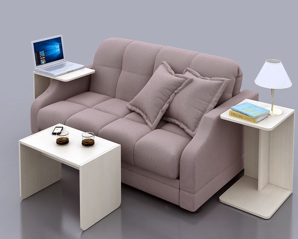 sofa with computer table