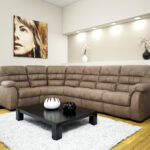 corner sofa brown