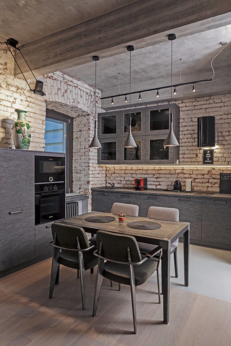 loft style kitchen