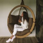 hanging round armchair