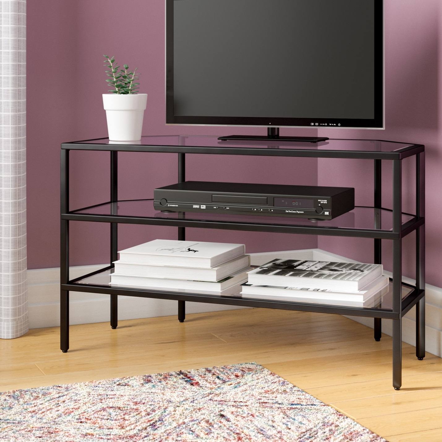 glass TV stand