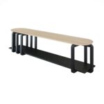 TV stand black with beige