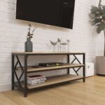 three-shelf tv stand