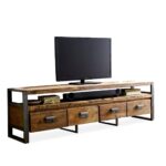 wooden loft tv stand