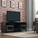 brown tv stand