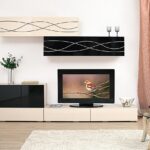 long meuble tv blanc