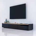 long black tv stand