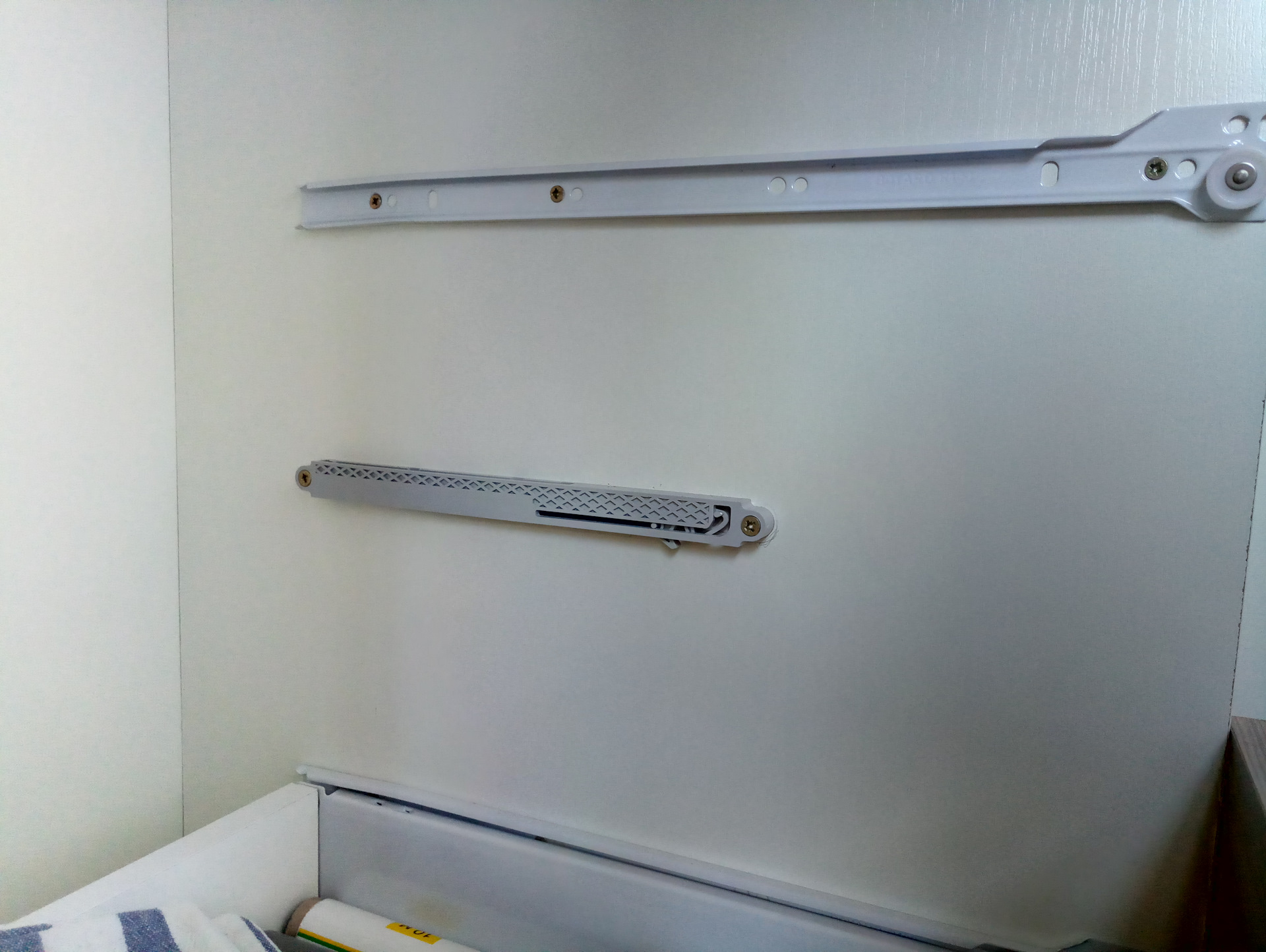 installation of fittings for drawers