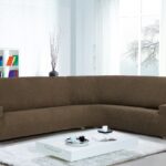 euro cover for sofa corner brown