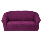 purple sofa cover