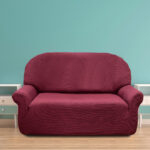 sofa cover dark pink