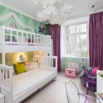 children's bunk bed in the bedroom