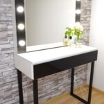 dressing table with black legs