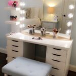 dressing table with drawers on both sides