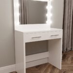 dressing table with pull-out wardrobe