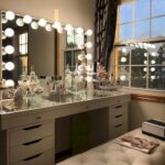 large glass dressing table