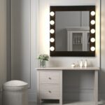 dressing table hinged mirror