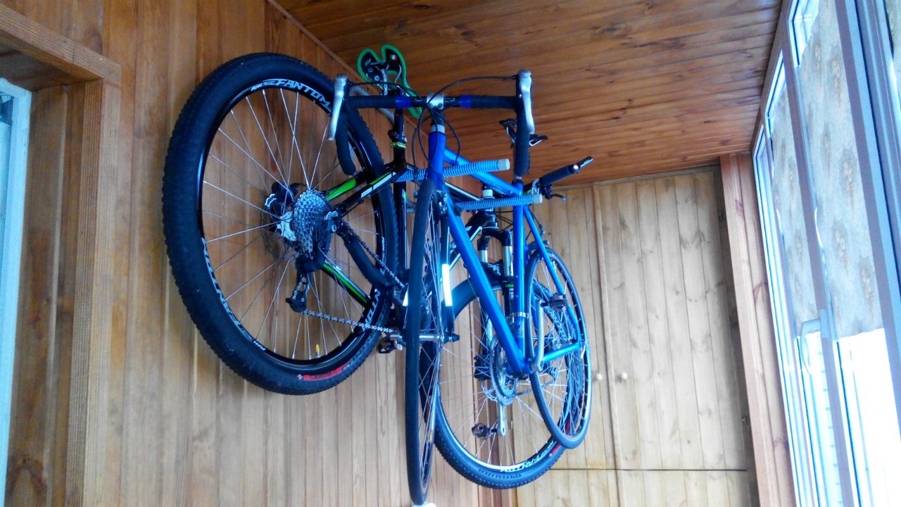 store your bike on the balcony