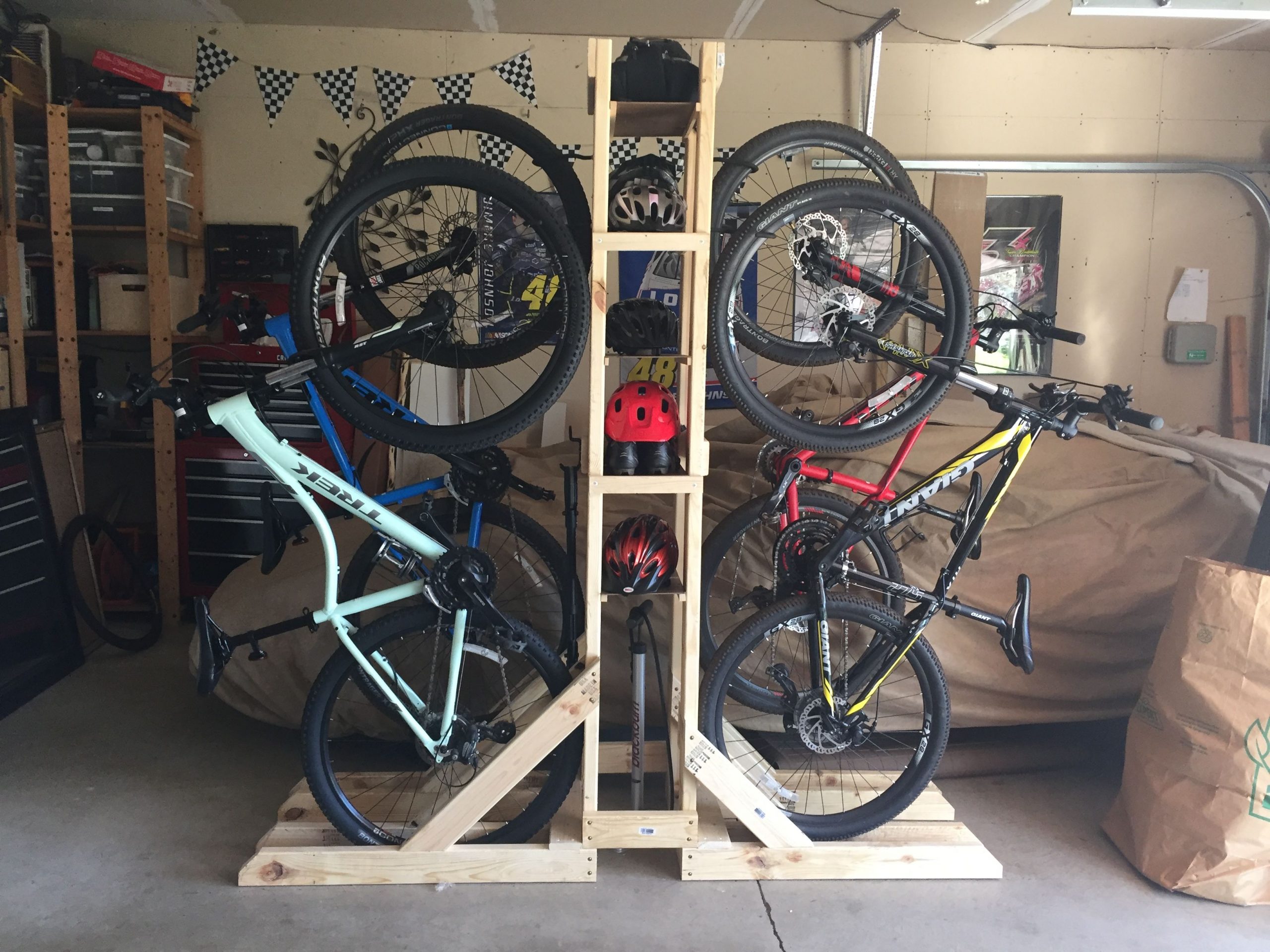 store the bike in the garage