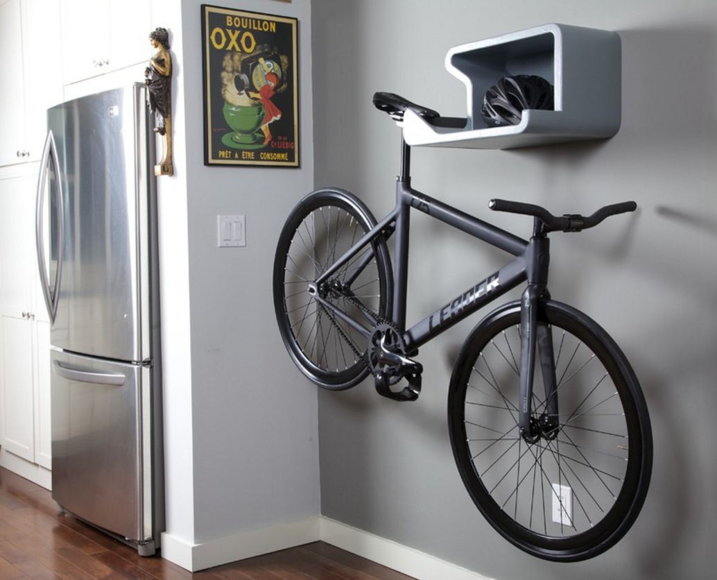 store the bike in the apartment