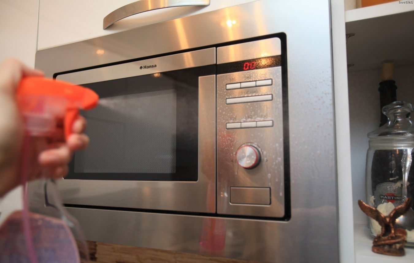 how to quickly wash the microwave