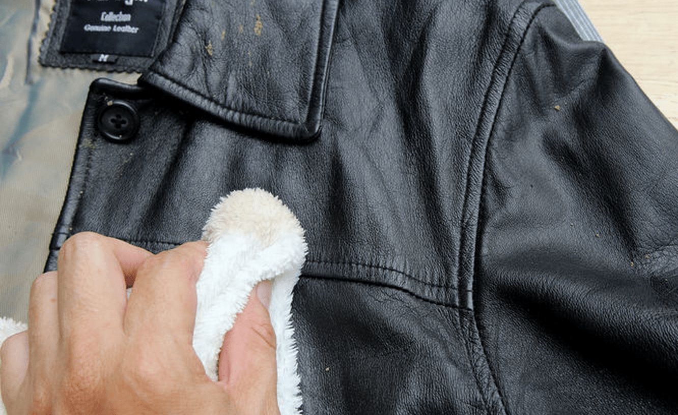 how to clean a leather jacket at home