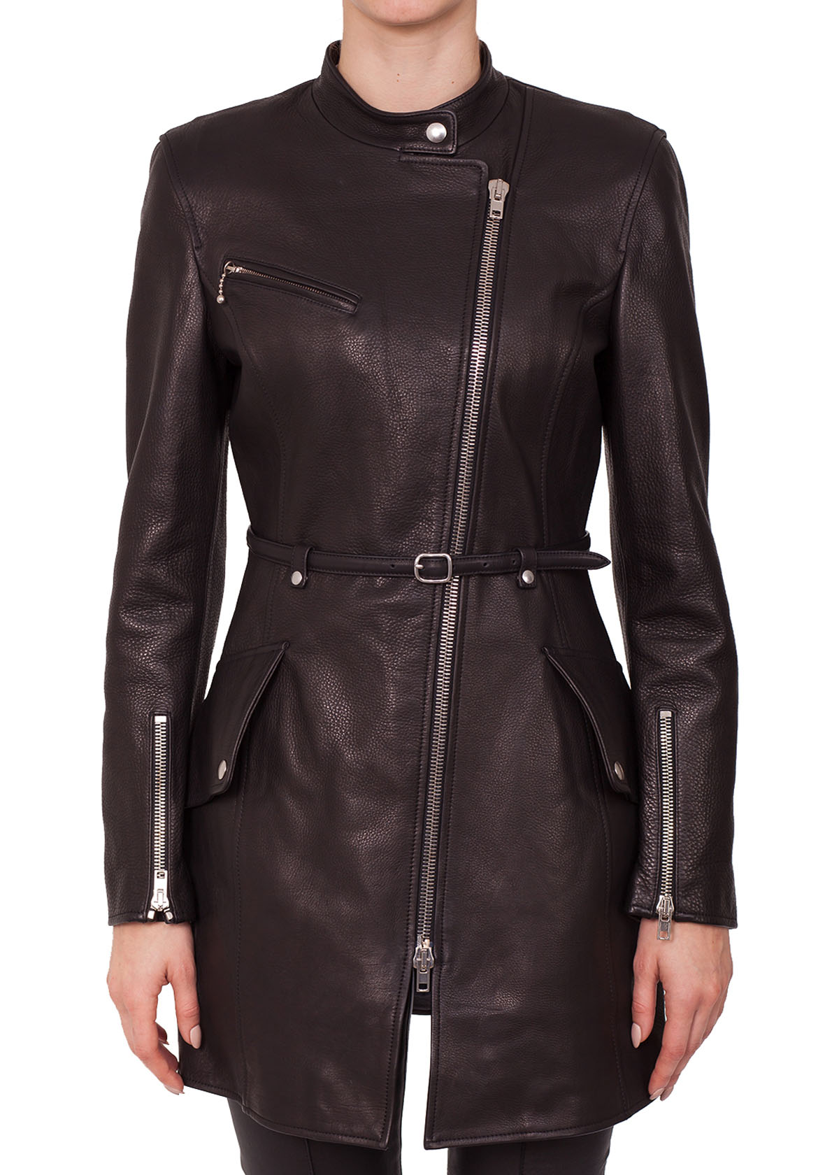 Leather coat