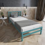 single bed turquoise