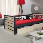 single bed red